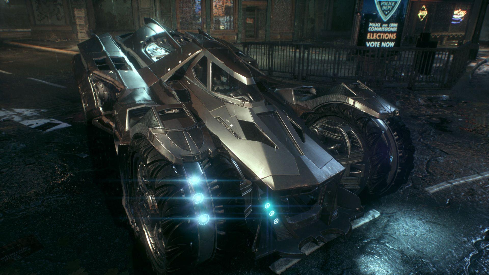 Batman Arkham Knight Betmobil Car Desktop Wallpaper HD For Mobile