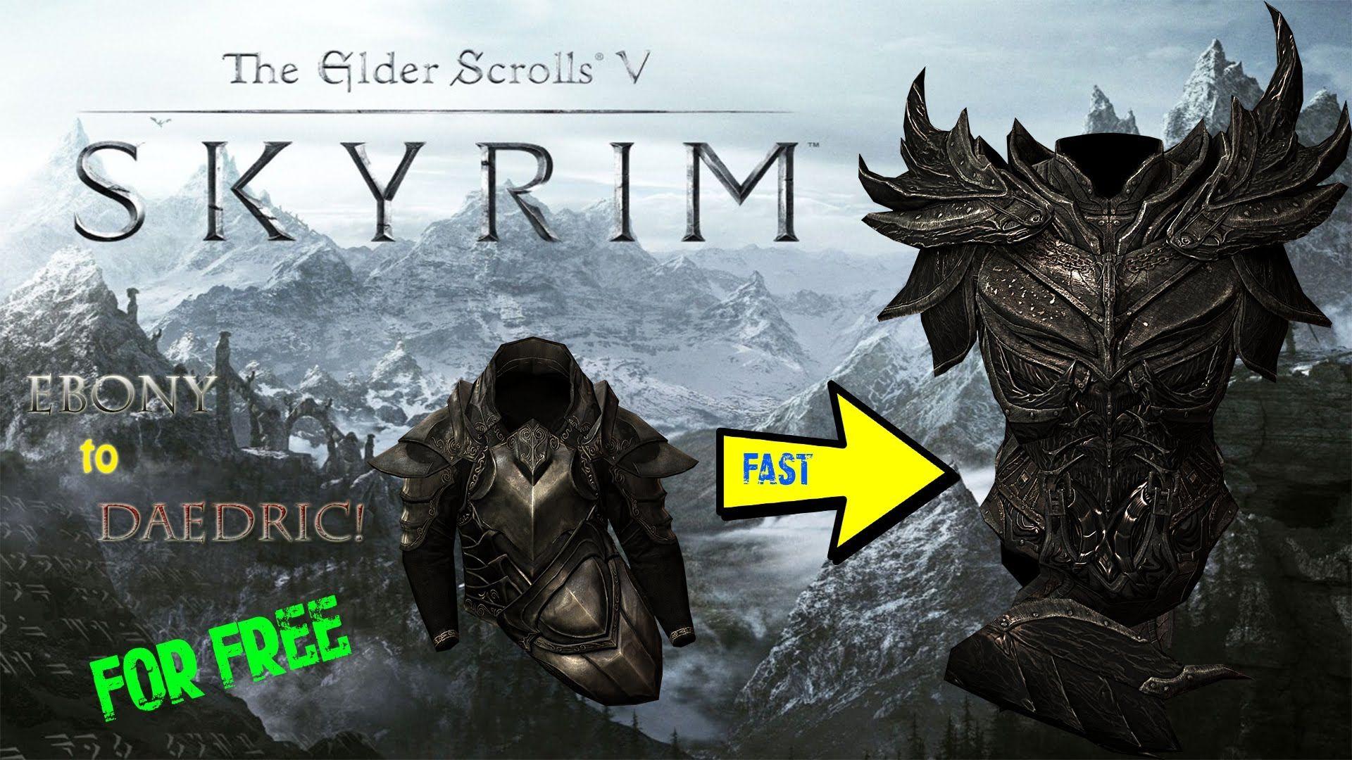 Skyrim: How to get Daedric ARMOR and WEAPONS for FREE! 