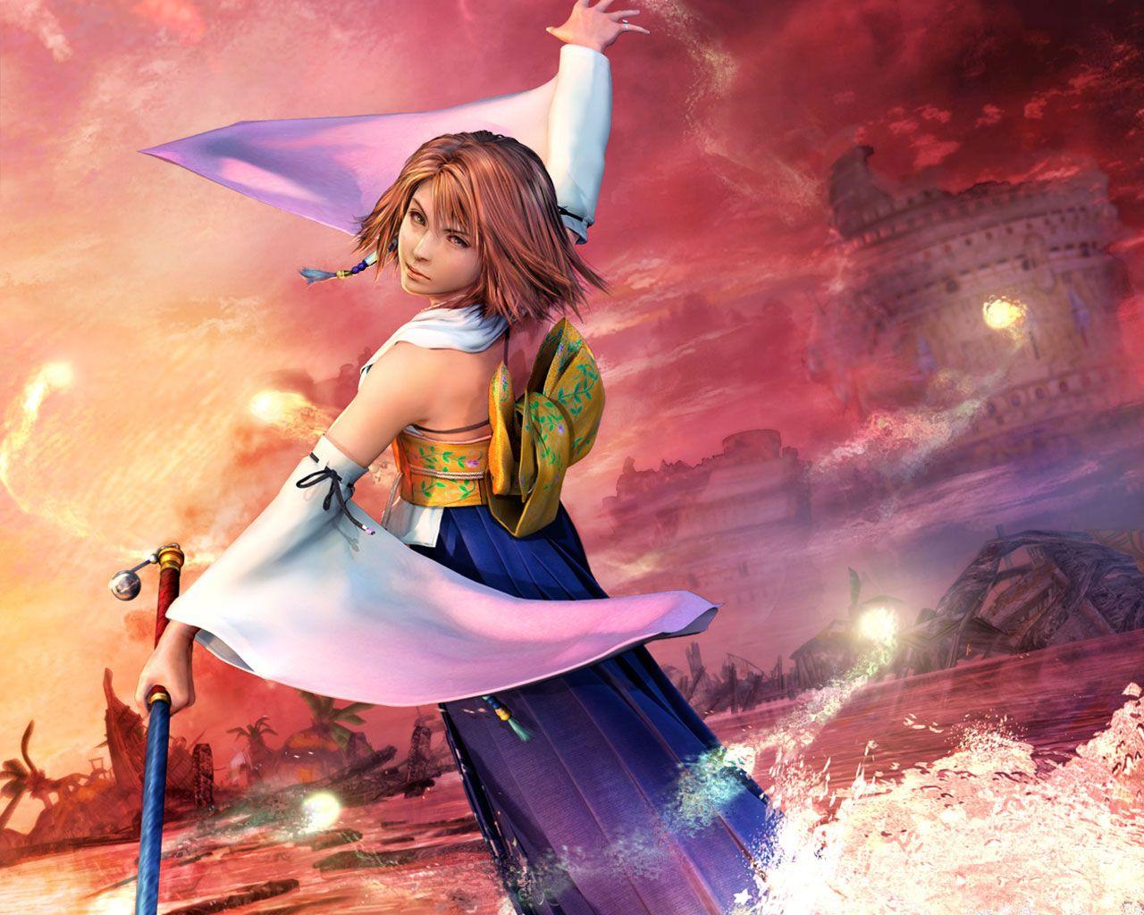 Final Fantasy X Wallpaper, Yuna, Rikku, Wakka, Lulu, Auron