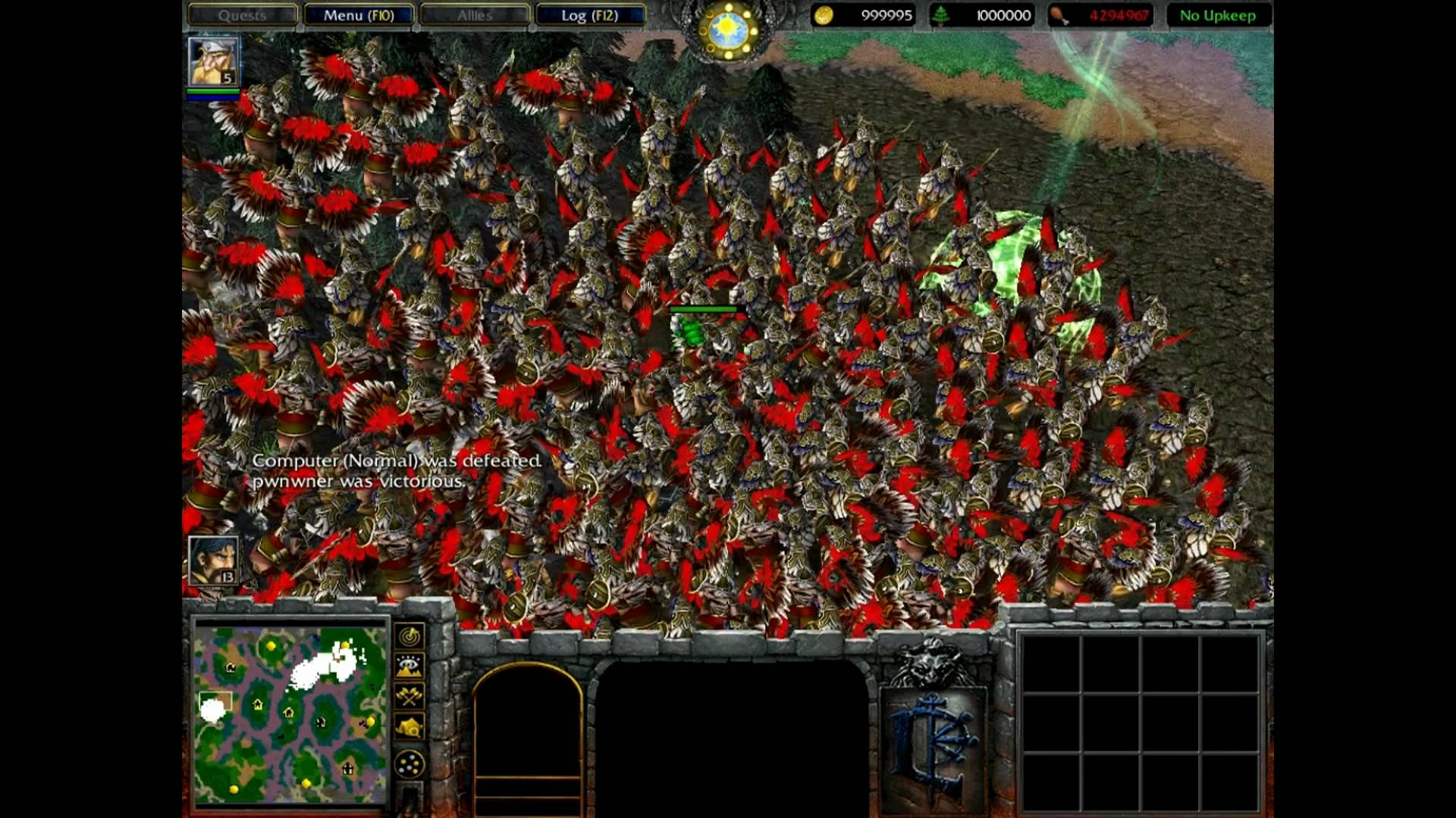 One Million Gryphons in Warcraft 3