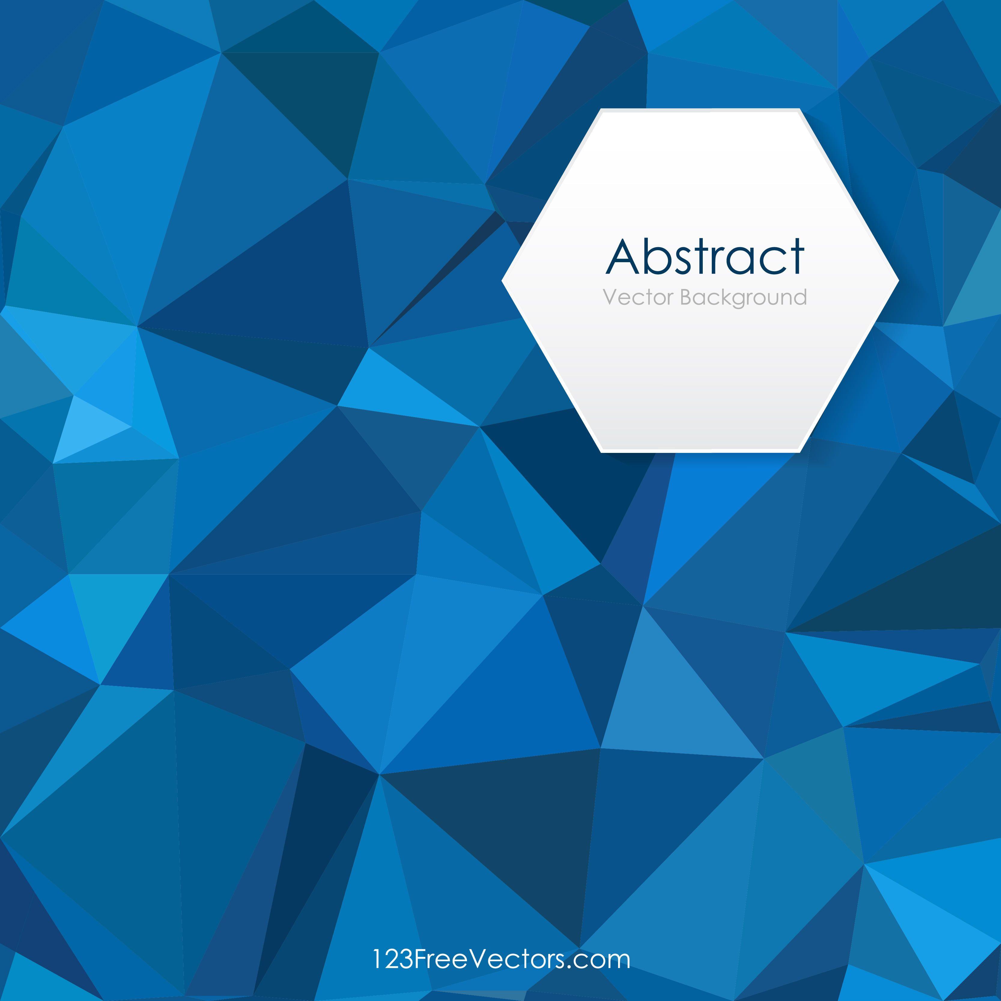 Dark Blue Polygonal Pattern Background ImageFreevectors