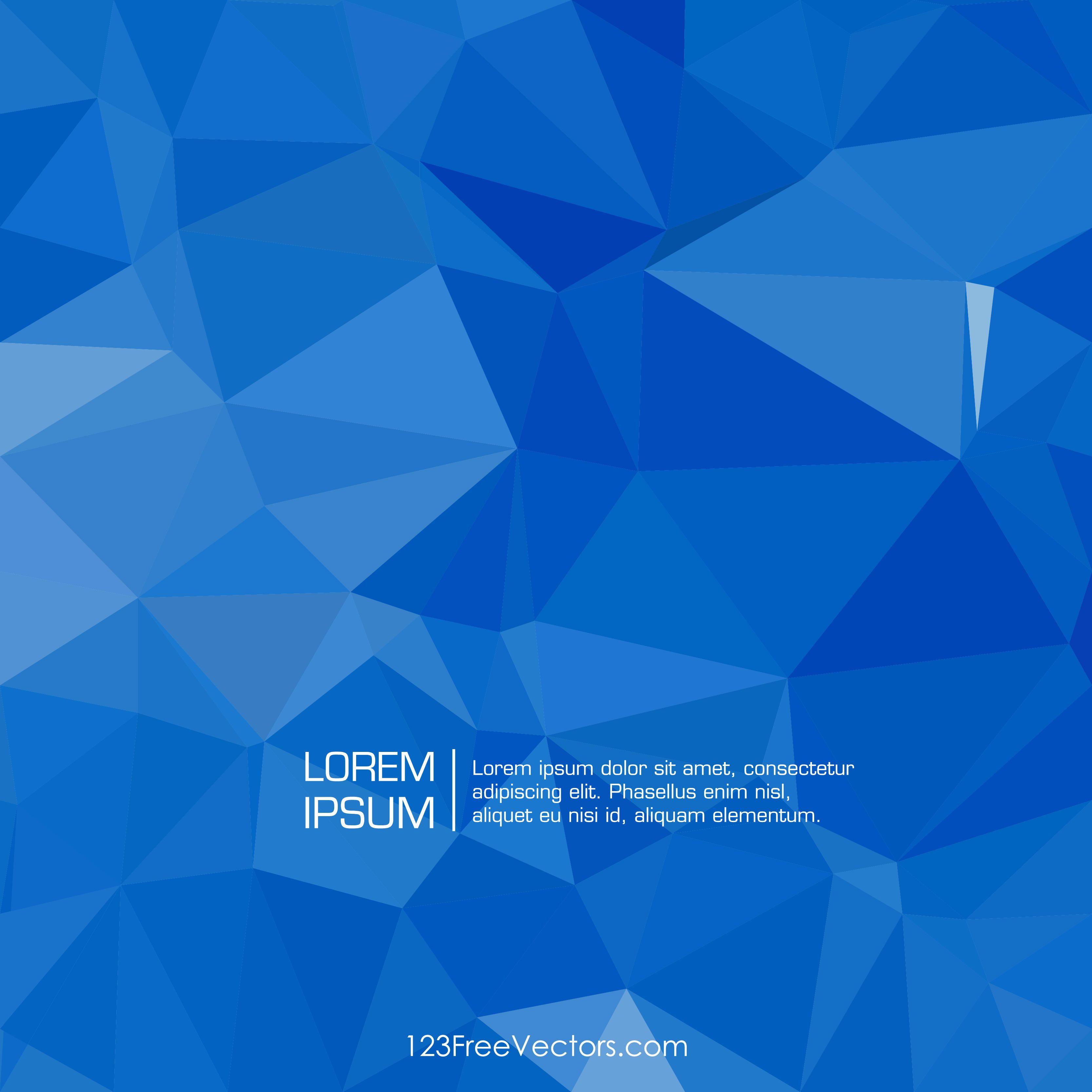 Dark Blue Polygonal Triangular Background GraphicsFreevectors