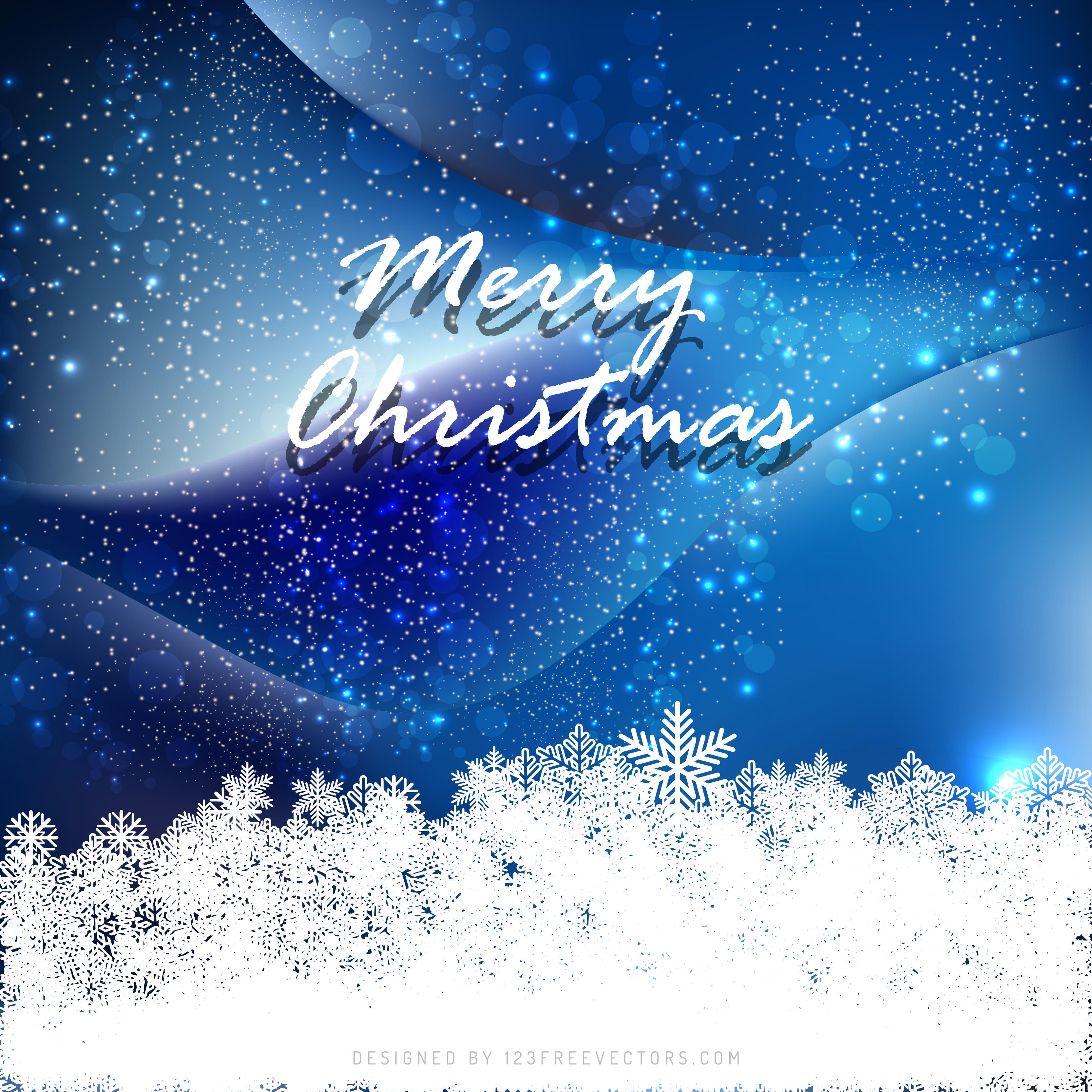 Merry Christmas Navy Blue Background GraphicsFreevectors