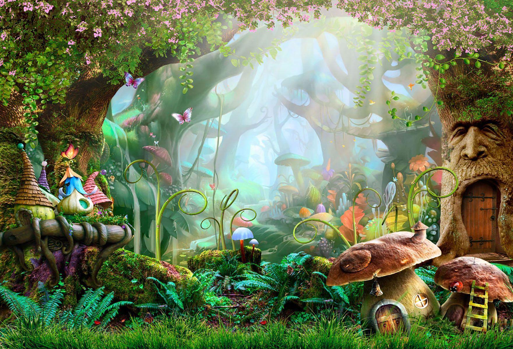 Baby Backdrops Cartoon Fairytale Backdrops Wonderland Background