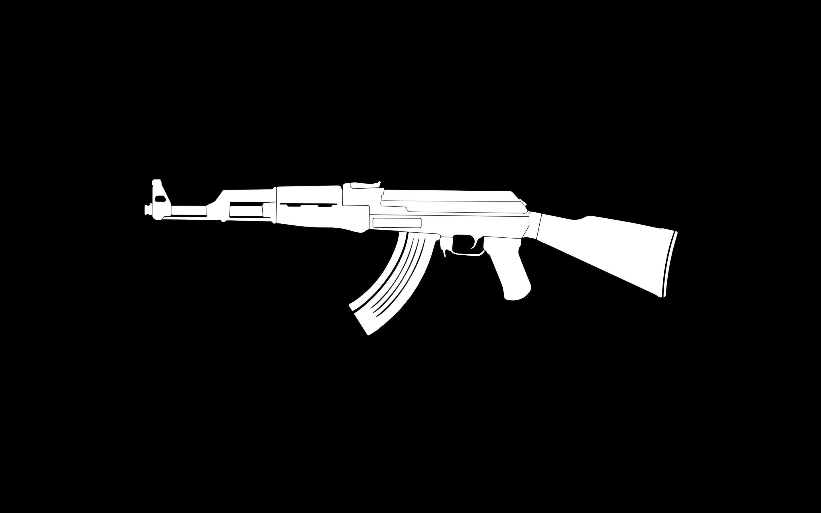 AK47 Gun Weapon Minimalism Macbook Pro Retina HD 4k