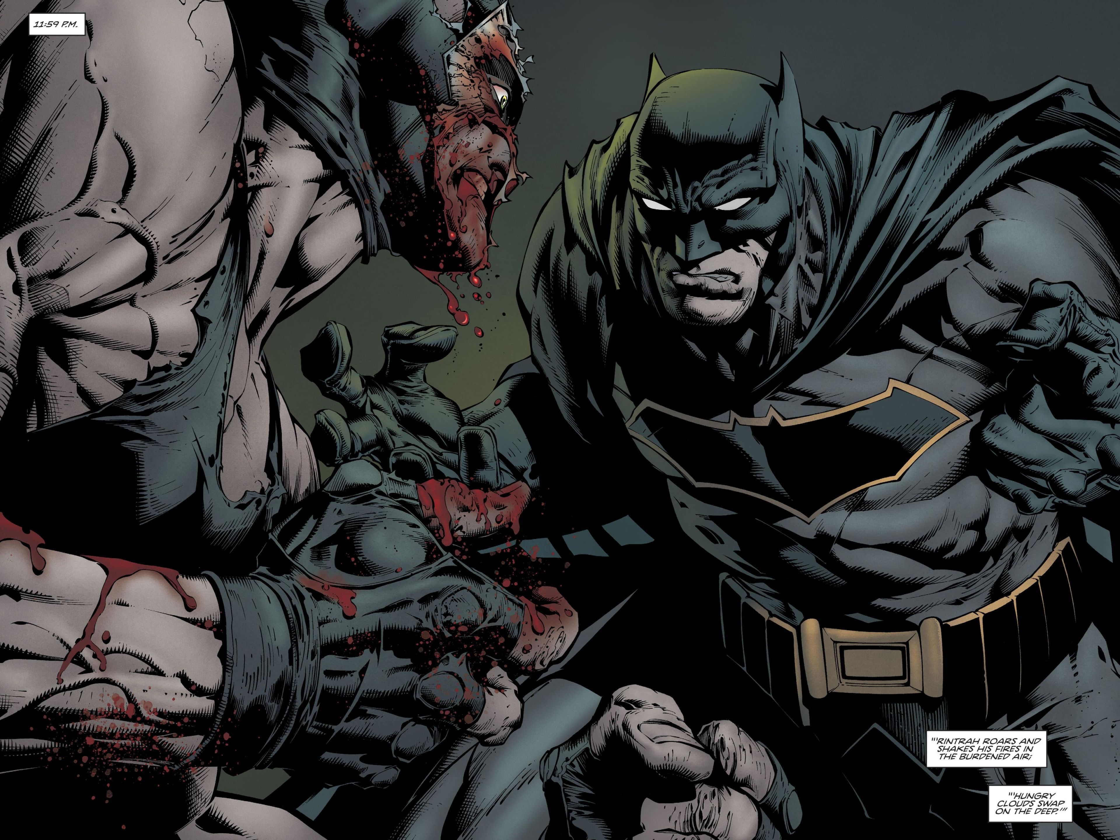 Batman vs Bane (DC Comics) 4K UHD 4:3 3840×2880 Wallpaper. UHD