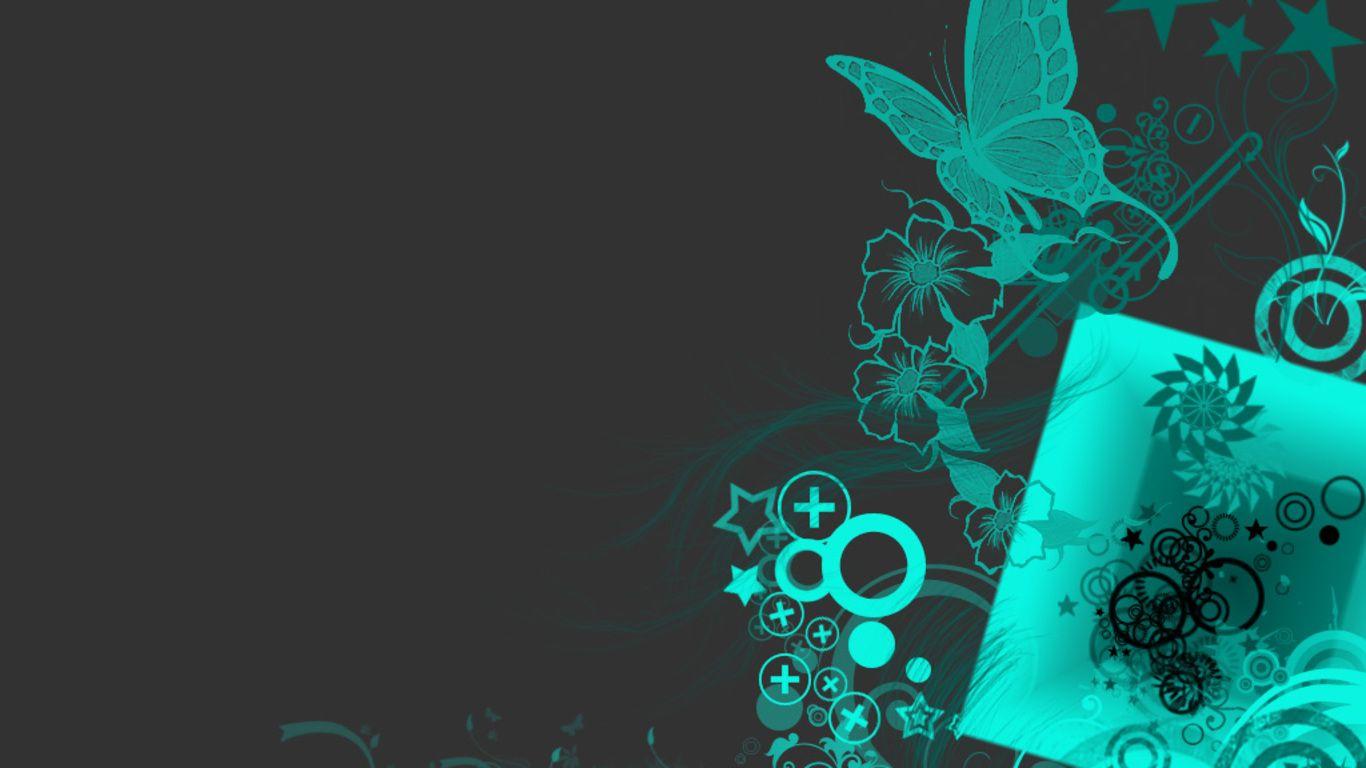 Butterfly Blue Abstract Wallpaper