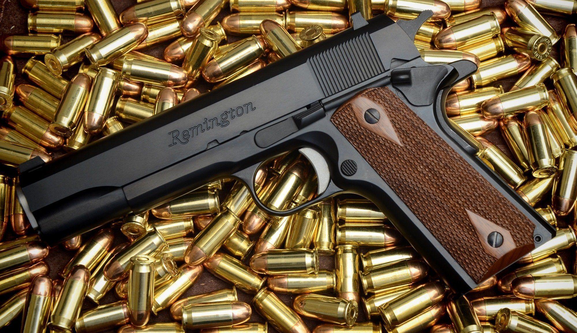 remington colt 1911 r1 gun cartridges many HD wallpaper