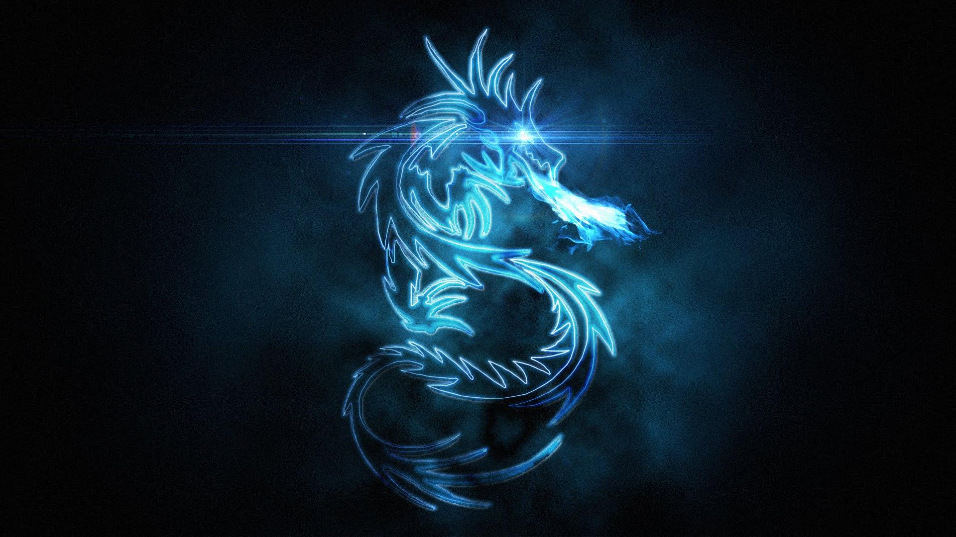 cool neon dragon backgrounds