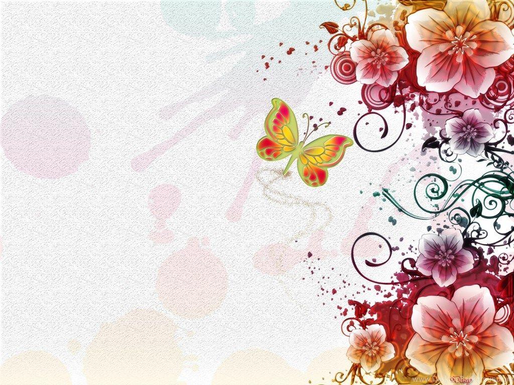 Wallpaper Colorful Abstract Flowers Girl Colors Butterfly