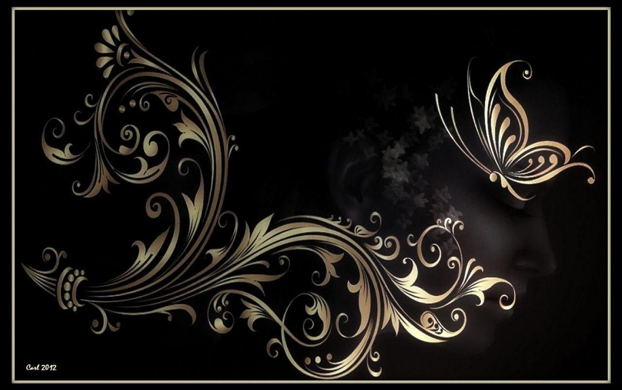 Butterfly & Floral Abstract wallpaper. УЗОРЫ