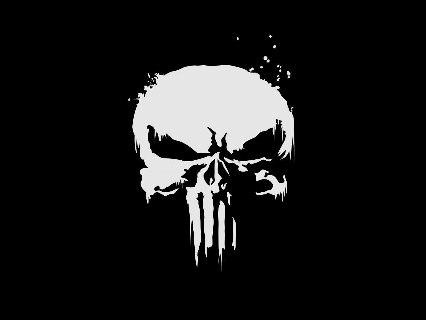 Download 1400x1050 wallpaper the punisher, logo, skull, standard 4:3
