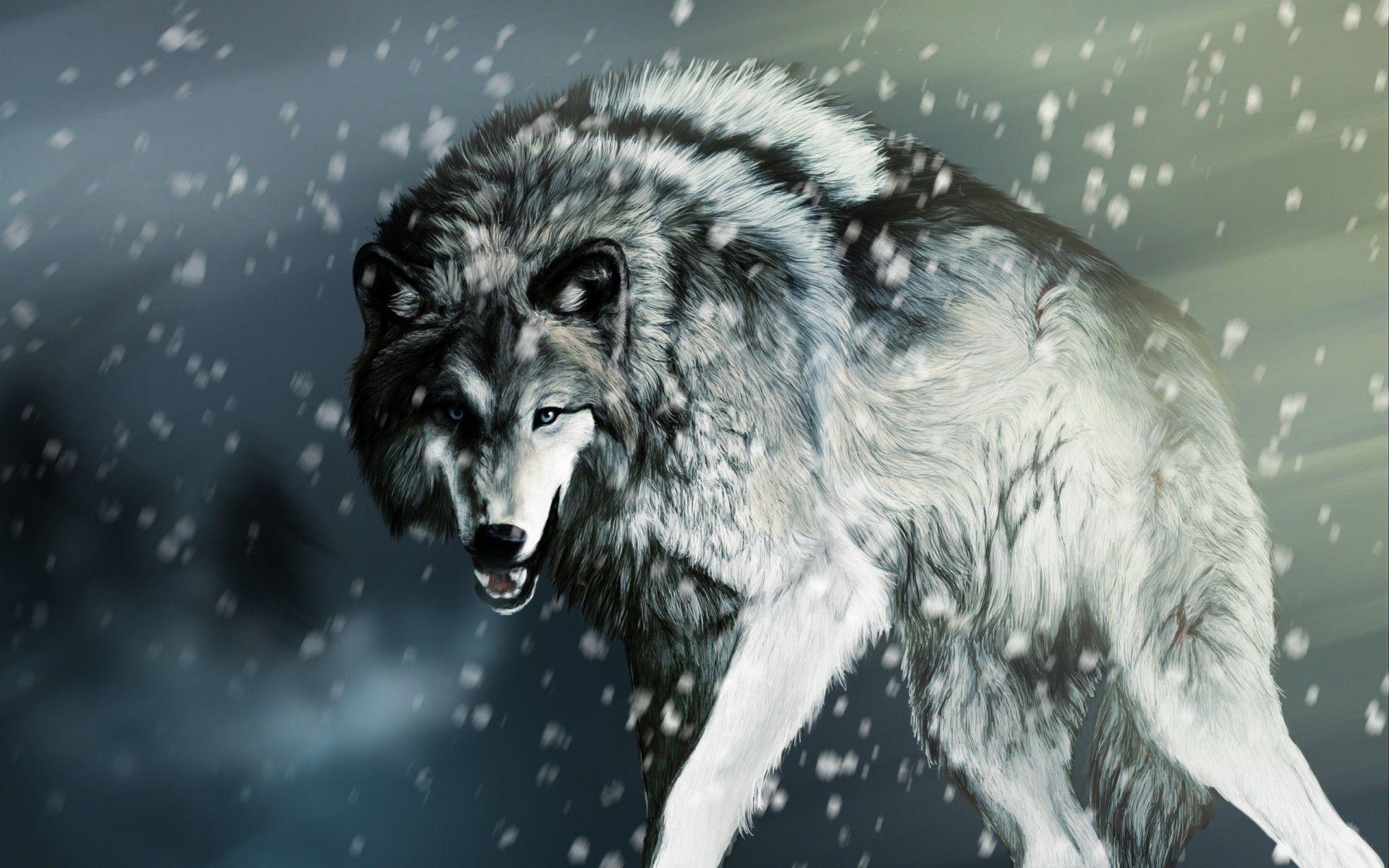 Winter Wolf Wallpaper