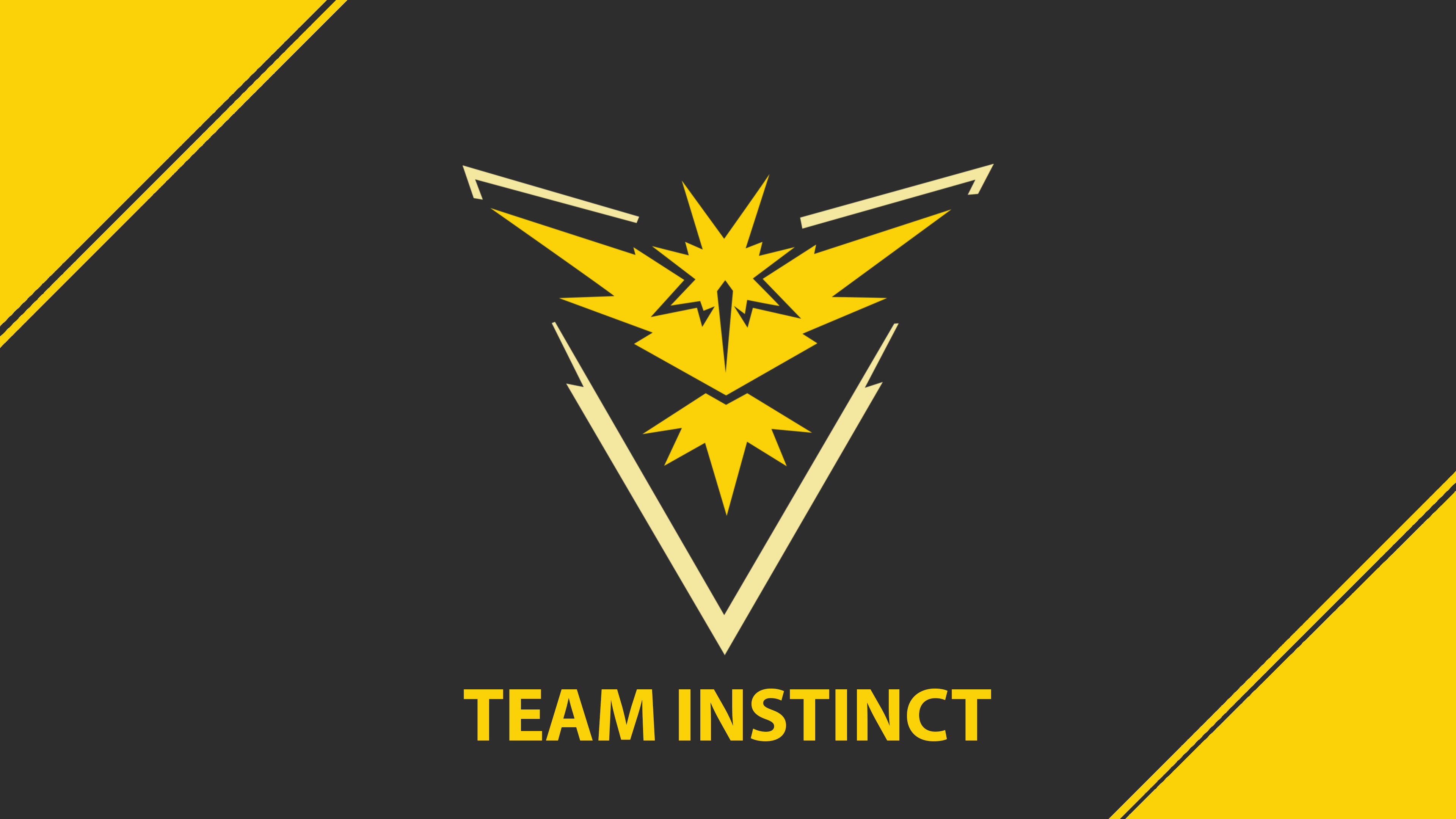 Wallpaper Team Instinct, Team Yellow, Pokemon Go, 4K, Games