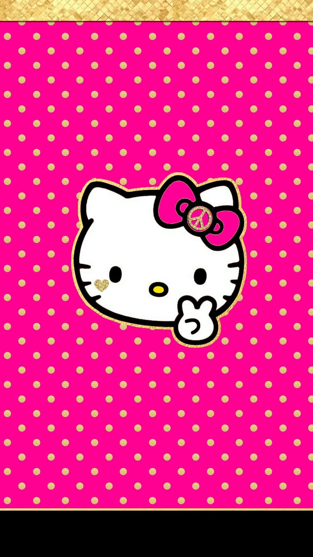 Hello Kitty. black and pink HK LOCKSCREENS. Hello
