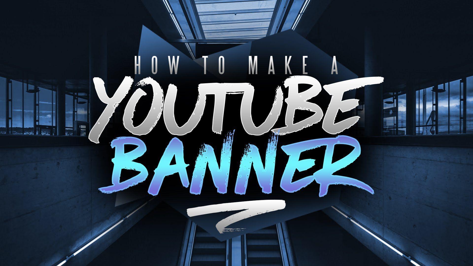 How to Make a YouTube Banner in Photohop! Channel Art Tutorial