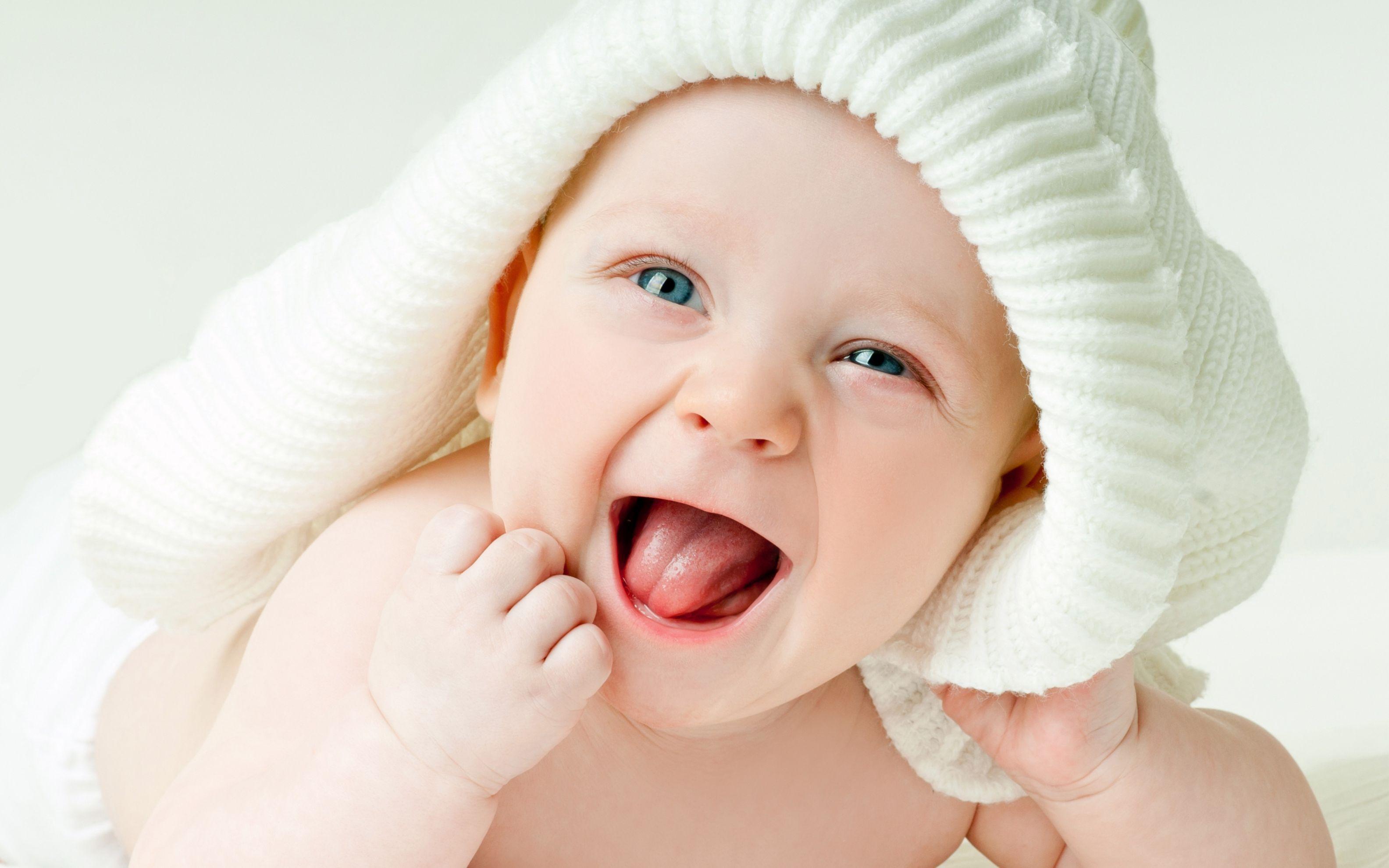 Cute Baby Boy Green Eyes Wide Wallpaper: Desktop HD Wallpaper