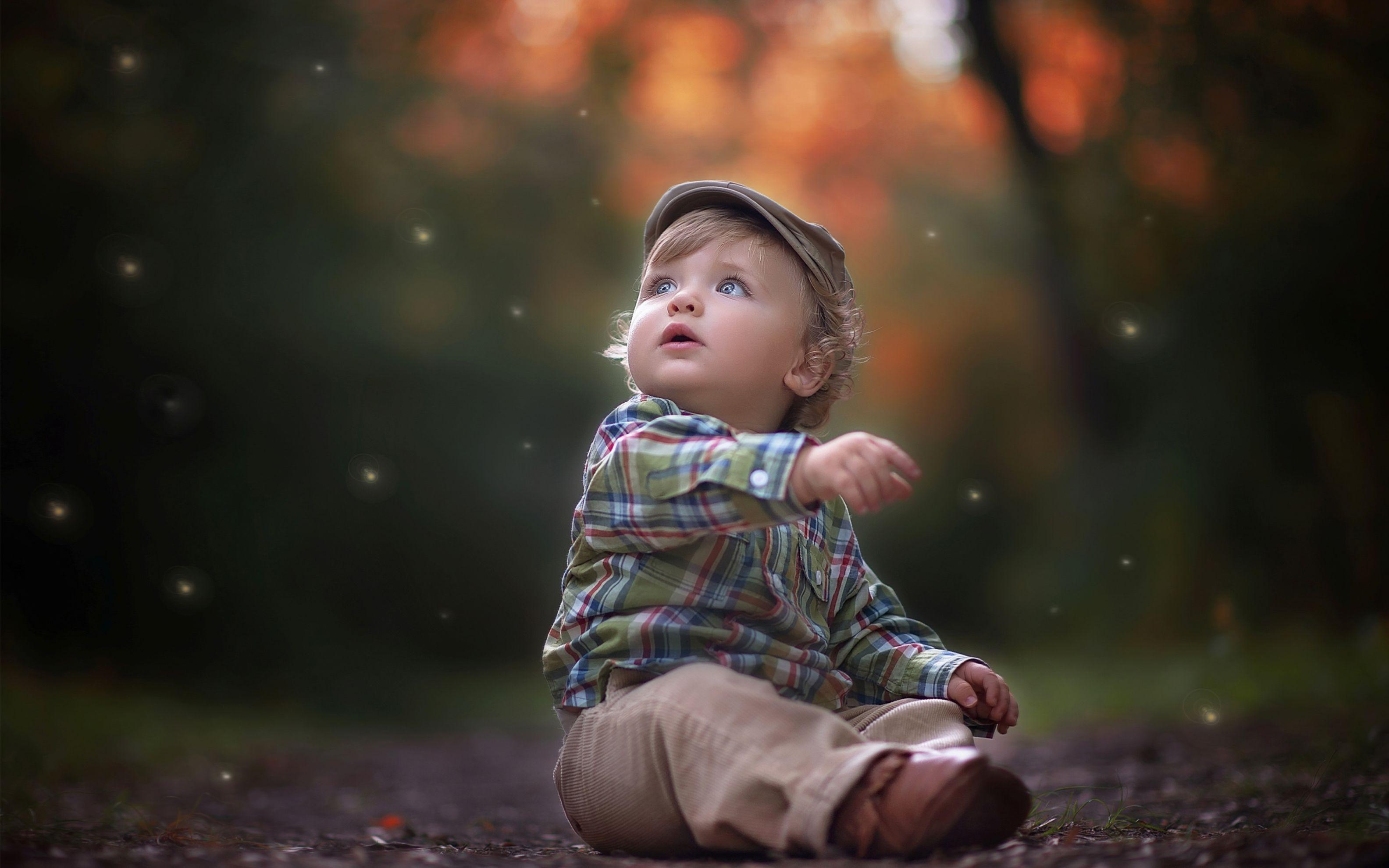 Cute Little Boy Wide Wallpaper: Desktop HD Wallpaper Free