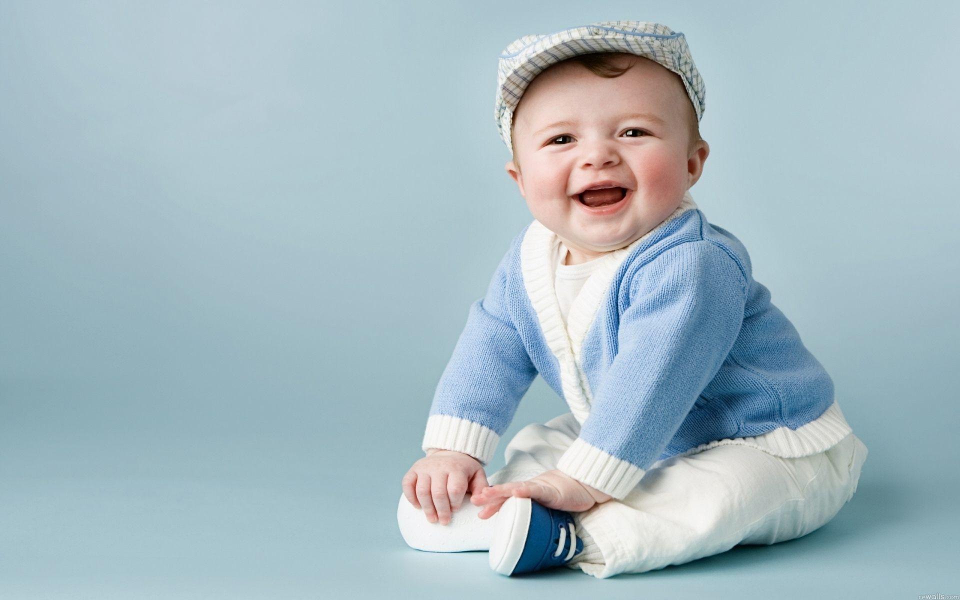 Awesome Cute Baby Boy With Smiling HD Image Desktop Of Computer
