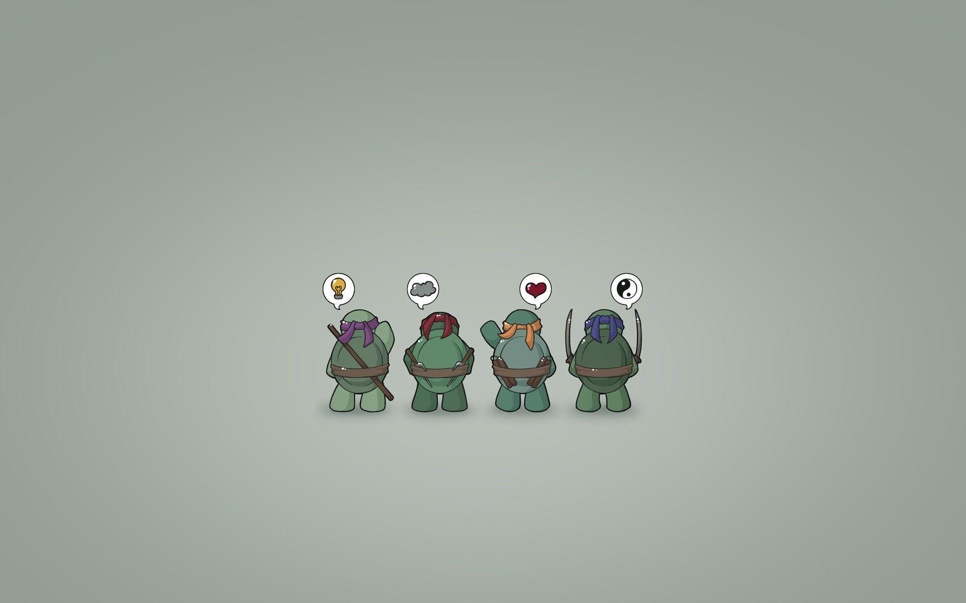 Artistic Donatello Leonardo Michaelangelo Minimalistic Ninjas