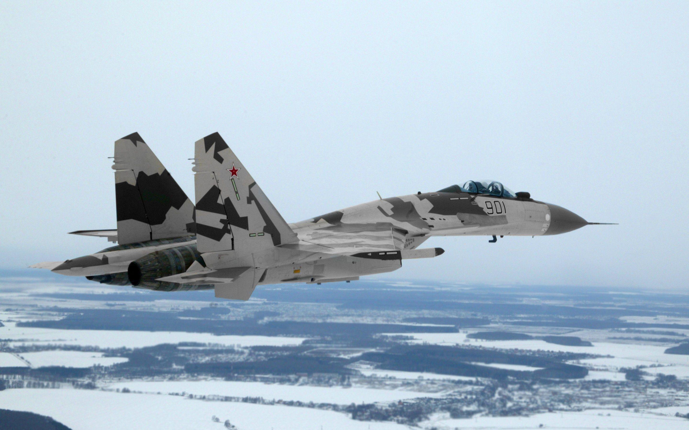 Wallpaper Sukhoi, Su 35, Aircraft, Plane, Winter Desktop Wallpaper