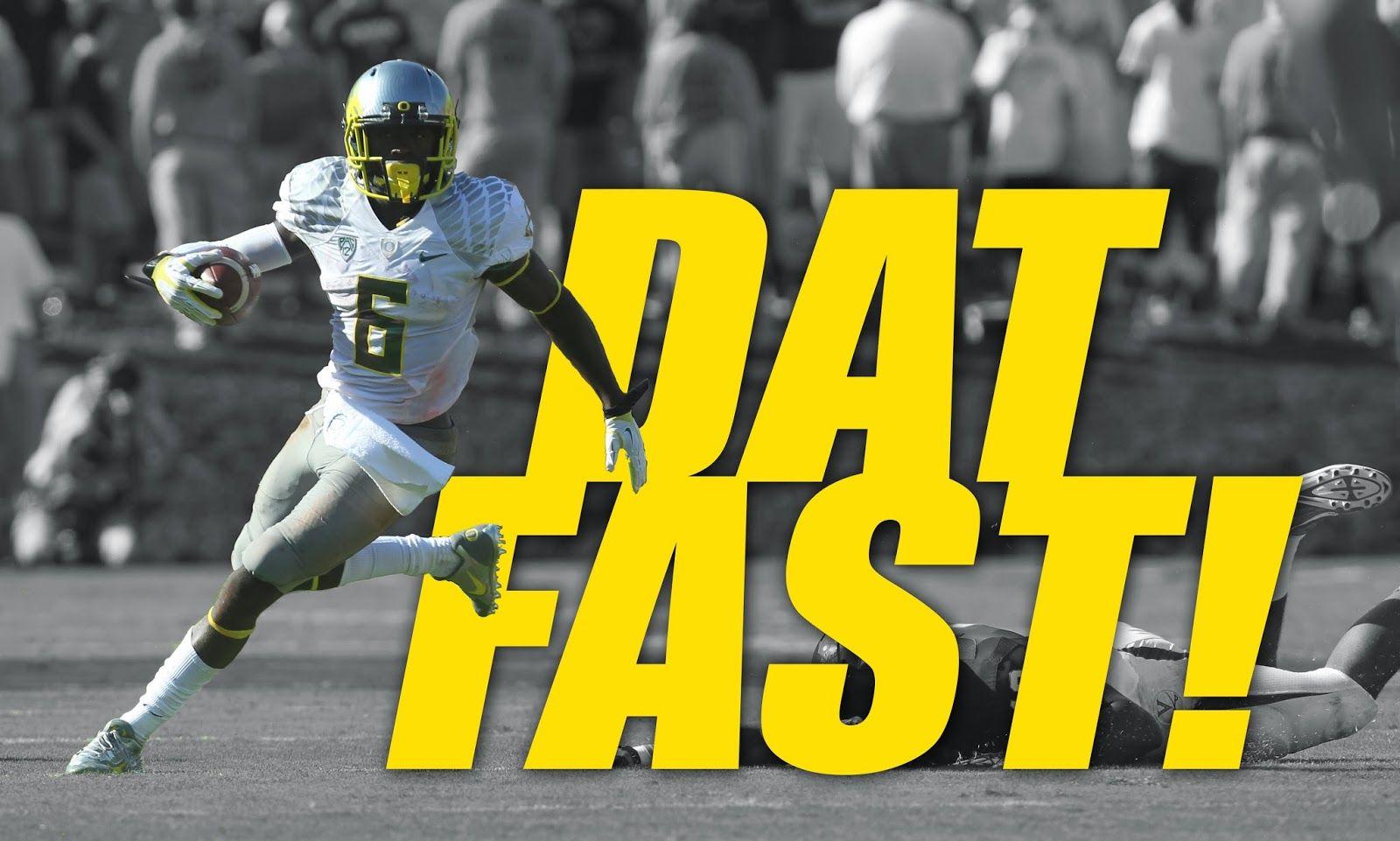 De'Anthony Thomas is fast. DAT FAST Wild Kingdumb. Isaiah