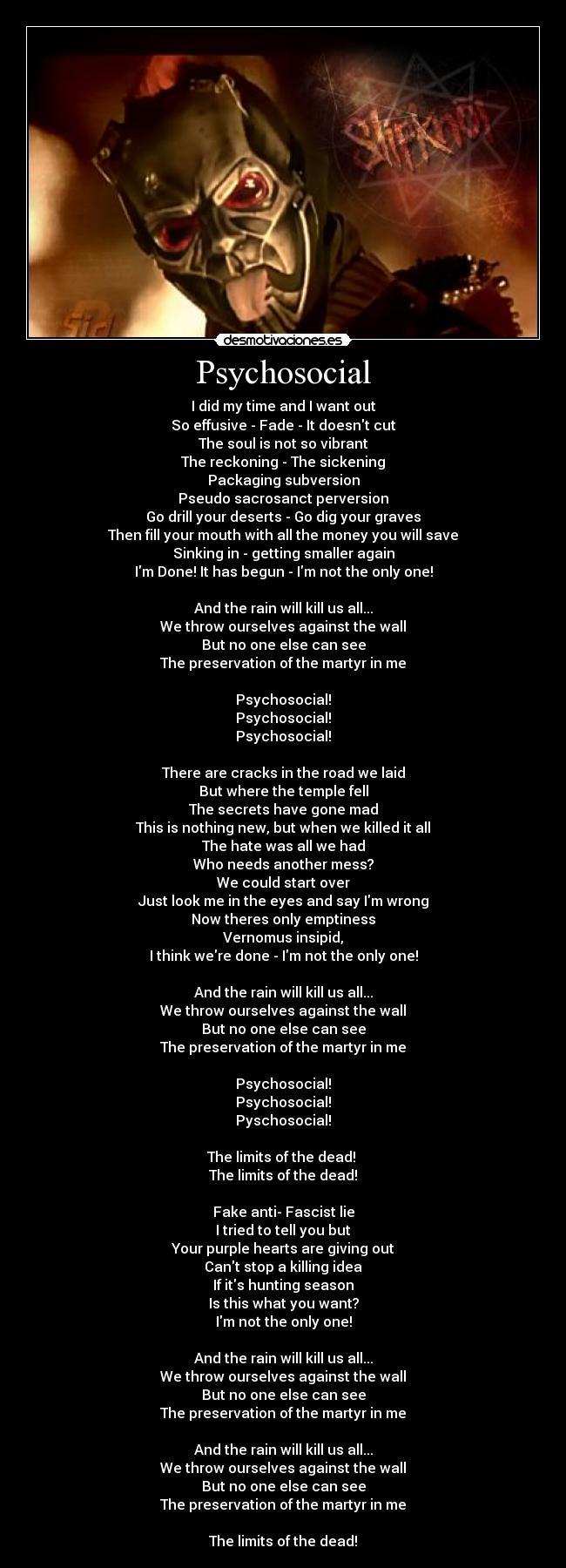 Psychosocial текст