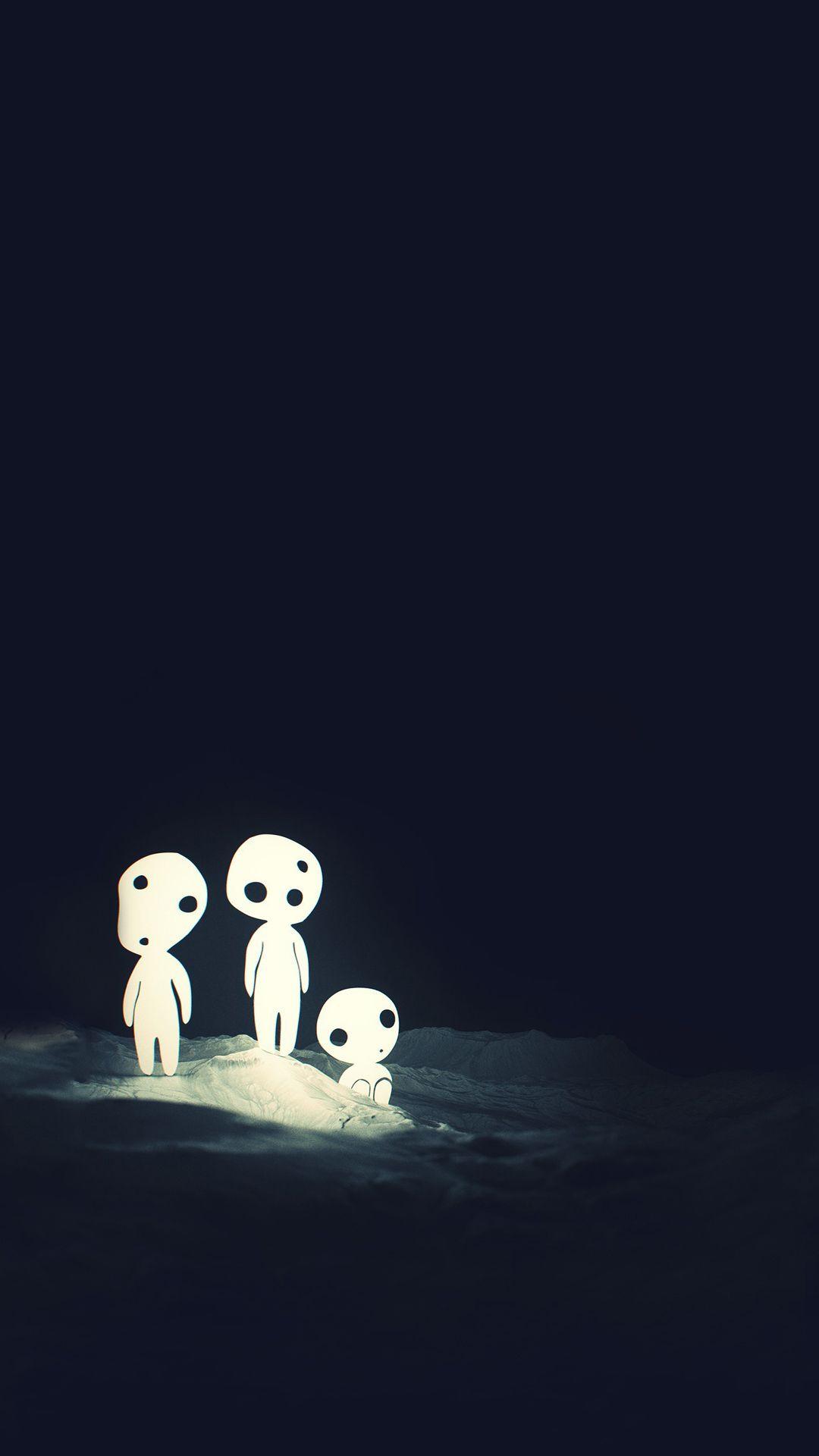 Komada Princess Mononoke Phone Wallpaper. Phone Wallpaper