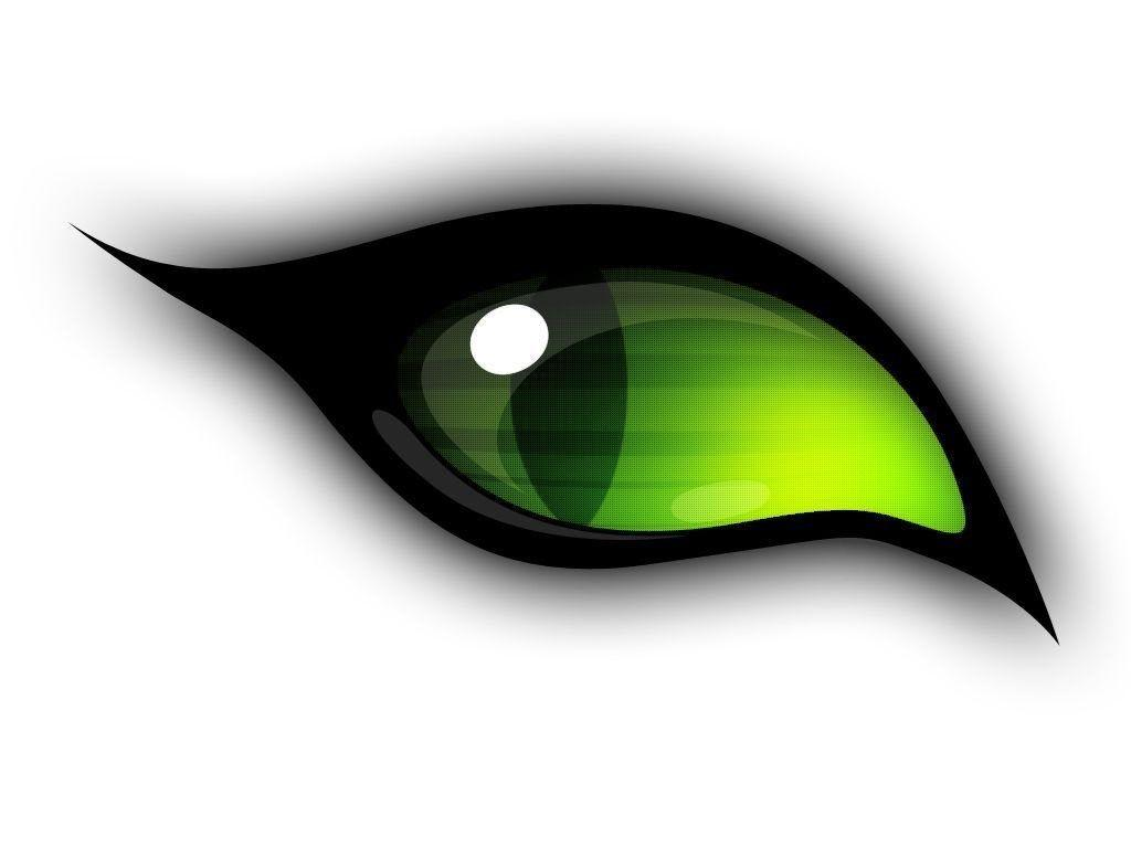 Wallpaper For > Evil Green Eyes Wallpaper Clipart.co Desktop