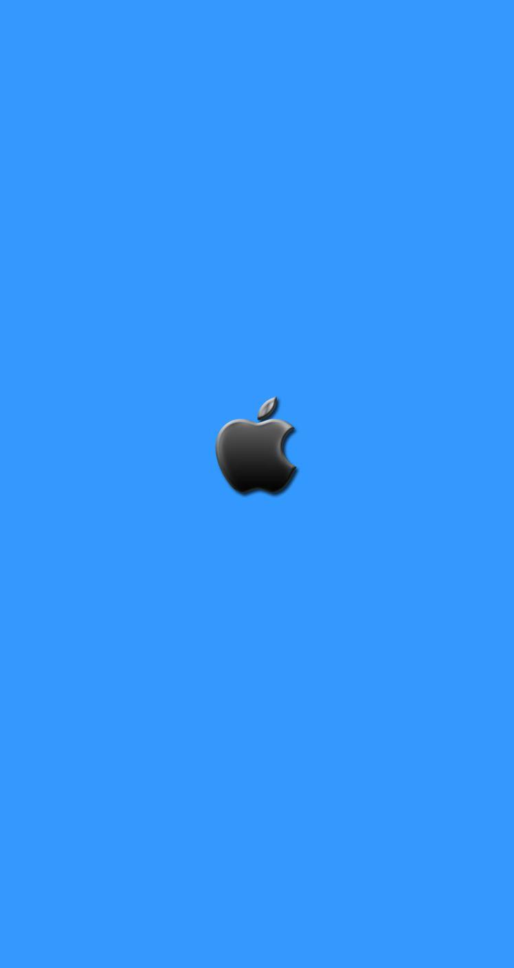 iPhone 5 Wallpaper Blue Apple