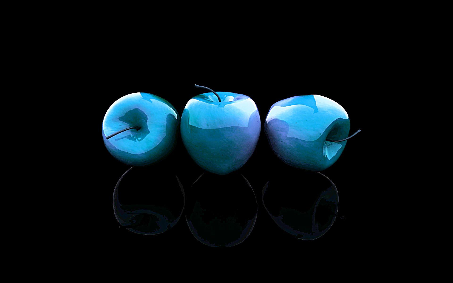 Blue Apple Background