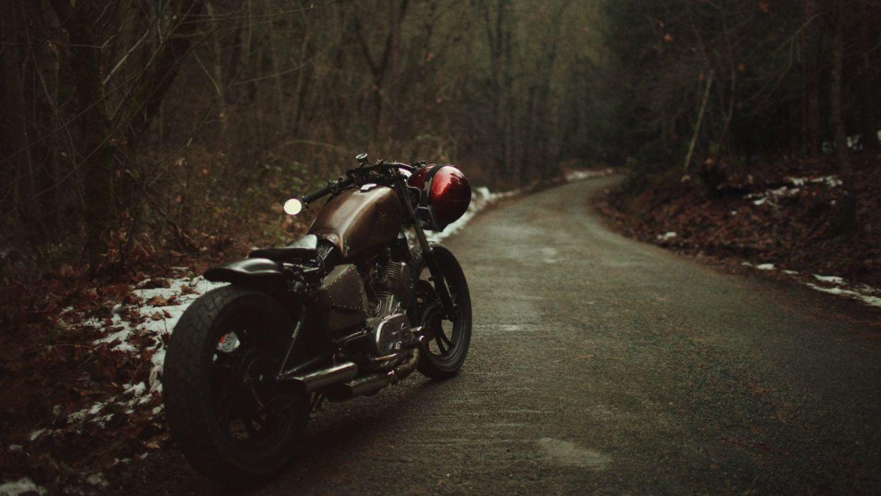 Harley Motorcycle Road wallpaperx1080