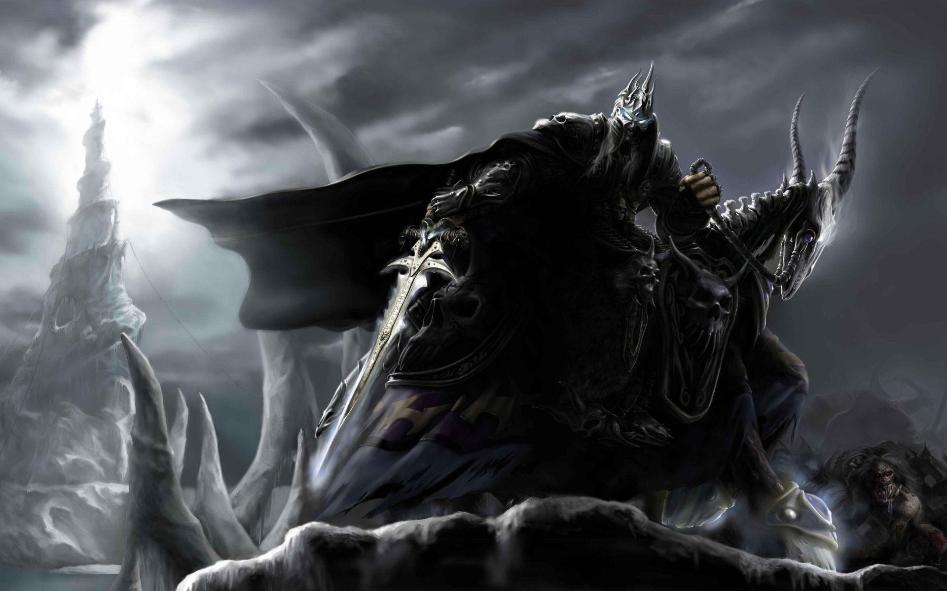 World Of Warcraft Death Knight Ready For Battle Wallpaper
