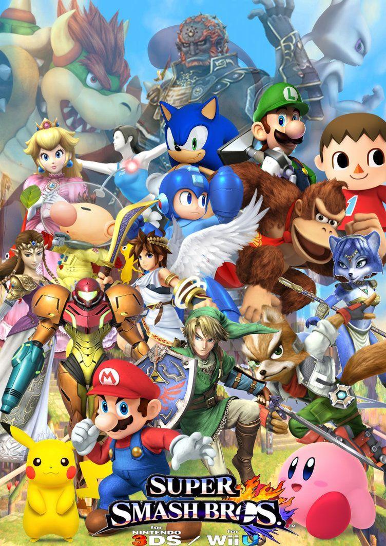 Super Smash Bros Wii U 3DS cover by SuperSaiyanCrash. Super Smash