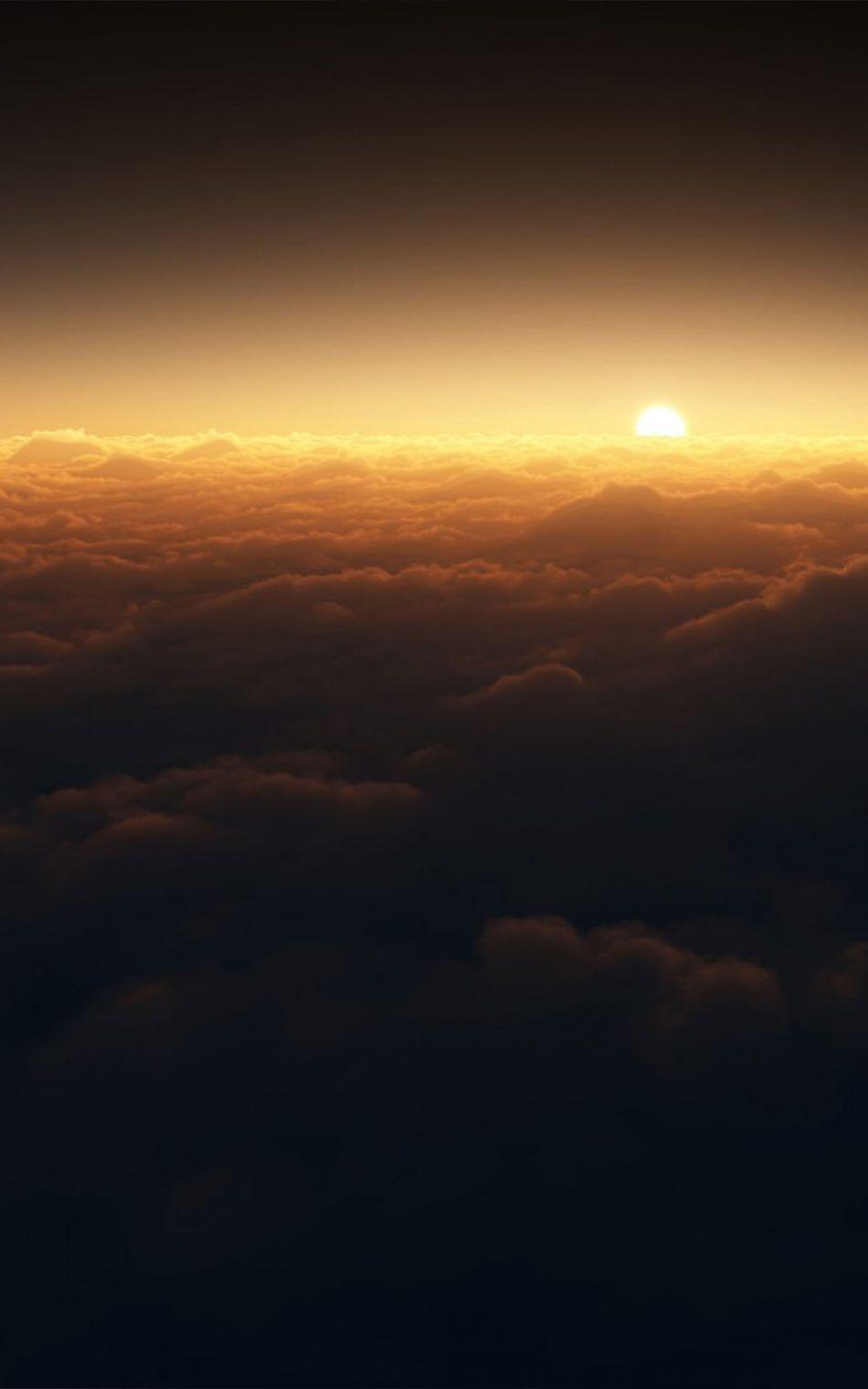 Dark Clouds Sunset 4K Ultra HD Mobile Wallpaper