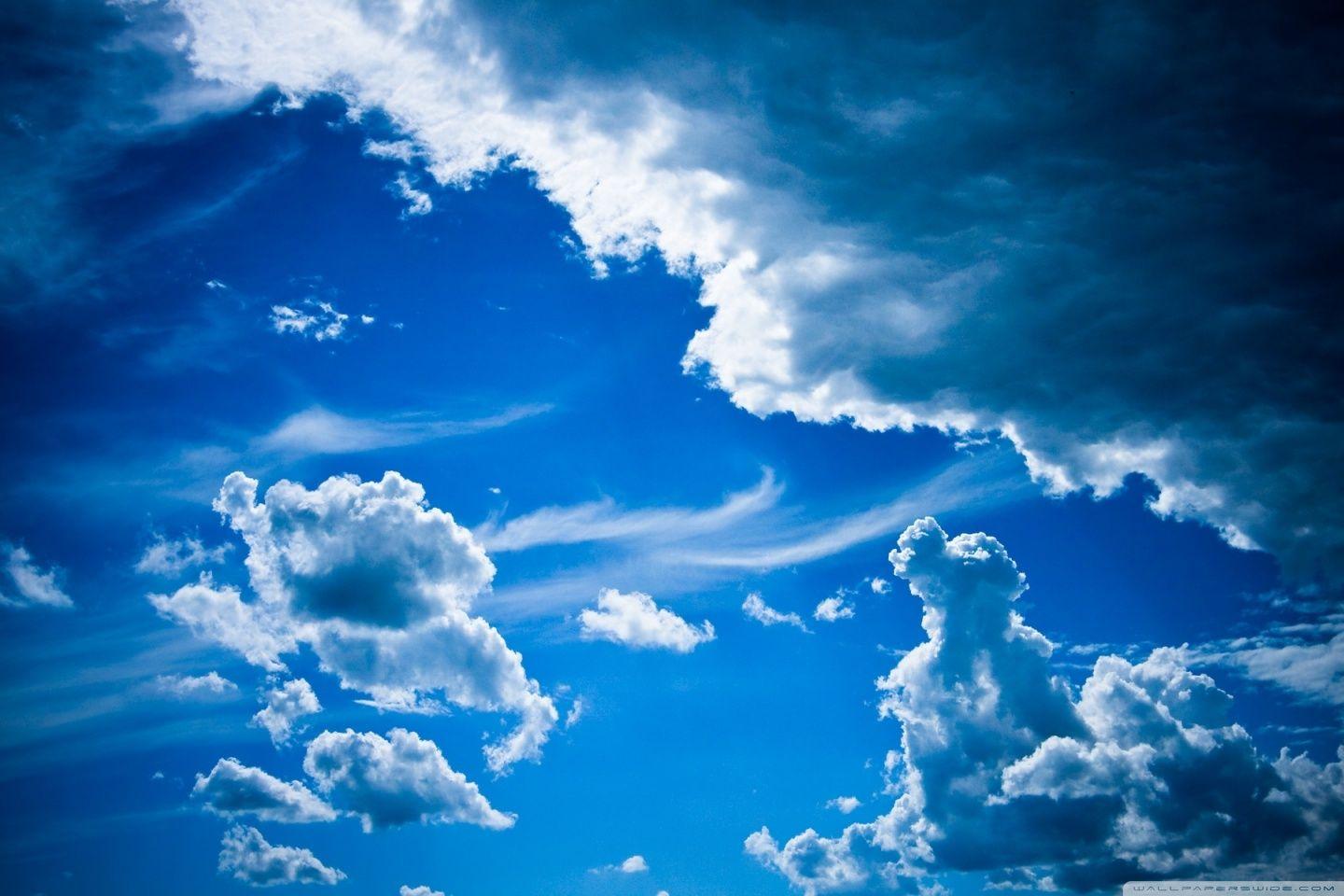 Blue Clouds ❤ 4K HD Desktop Wallpaper for 4K Ultra HD TV • Wide
