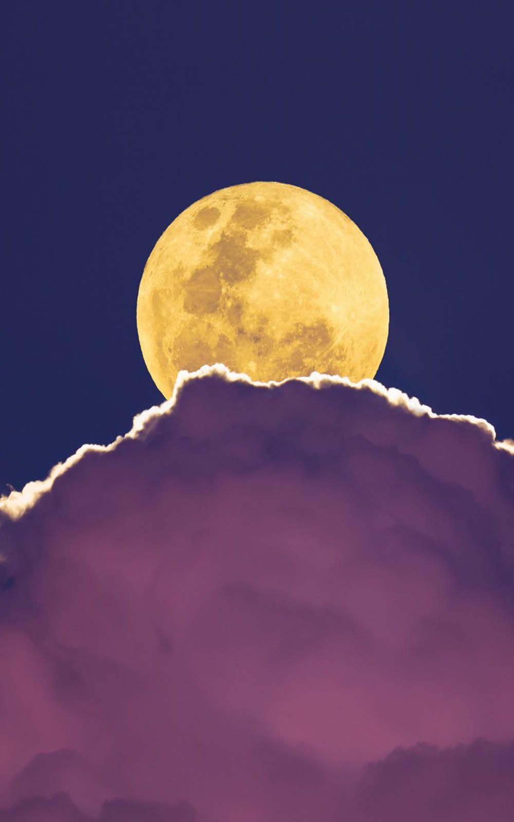 Supermoon in Cloud HD Mobile Wallpaper Free 100% Pure HD