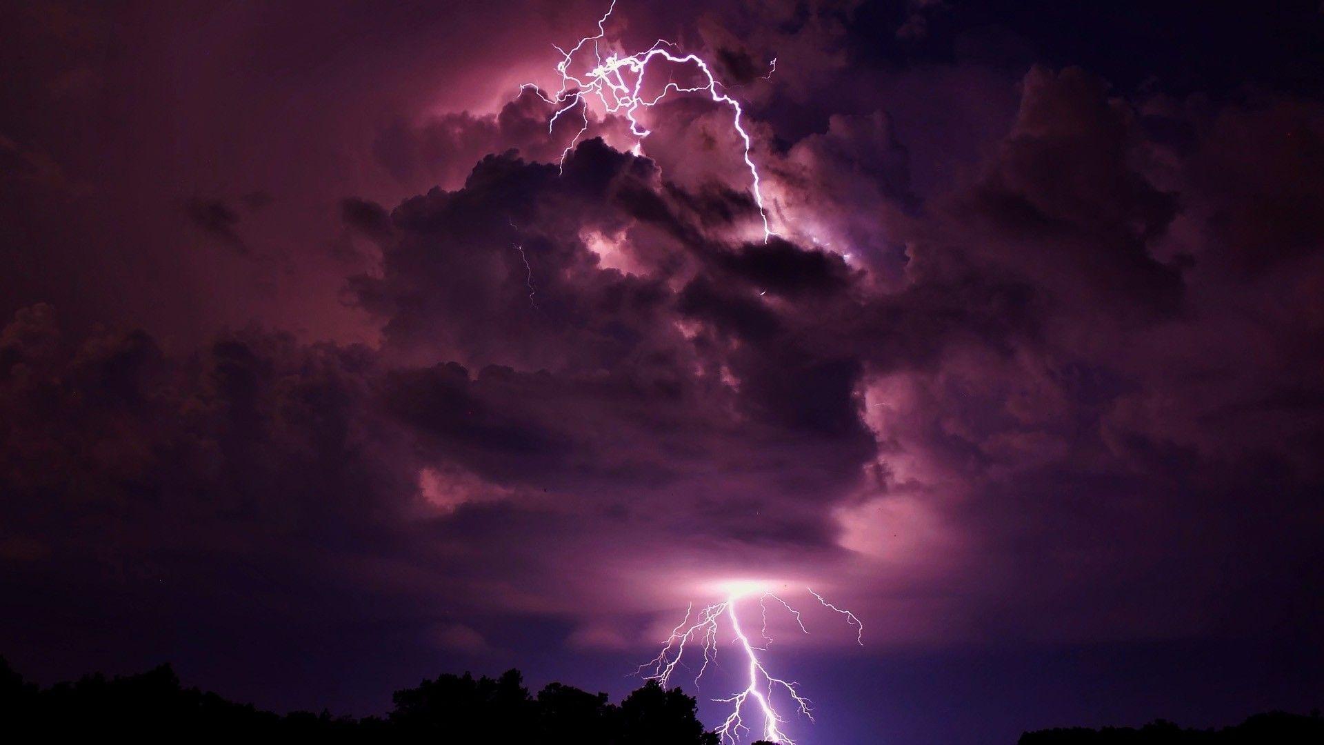 Wallpaper.wiki Lightning Storm Thunder Cloud Image PIC WPD001965