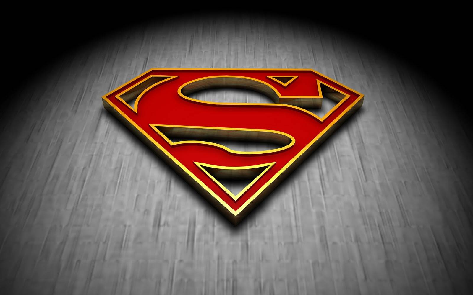 Super Man Logo 3D Wallpaper HD Wallpaper Free