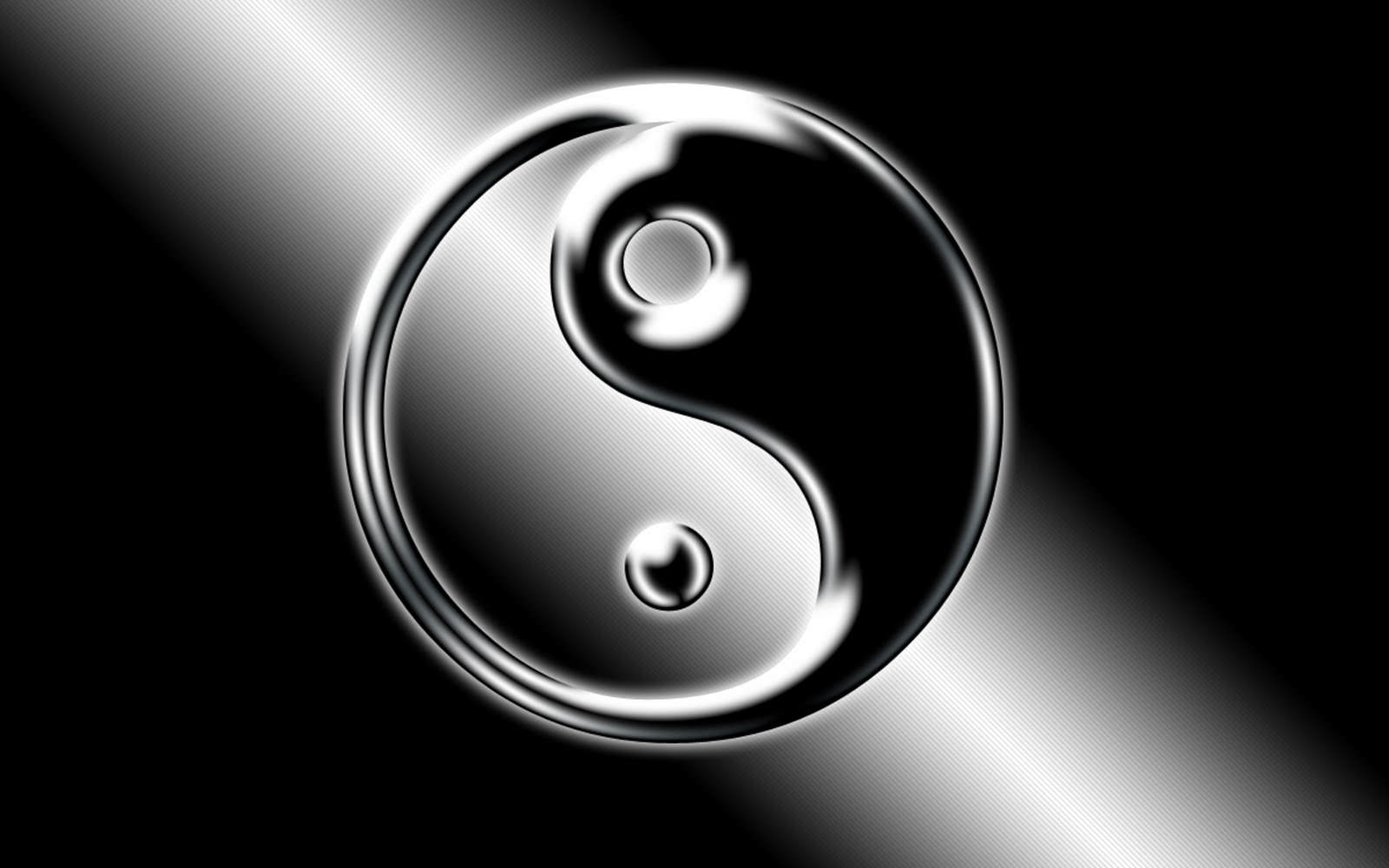 3D Ying Yang Logo Wallpaper Image Wallpaper. High Resolution