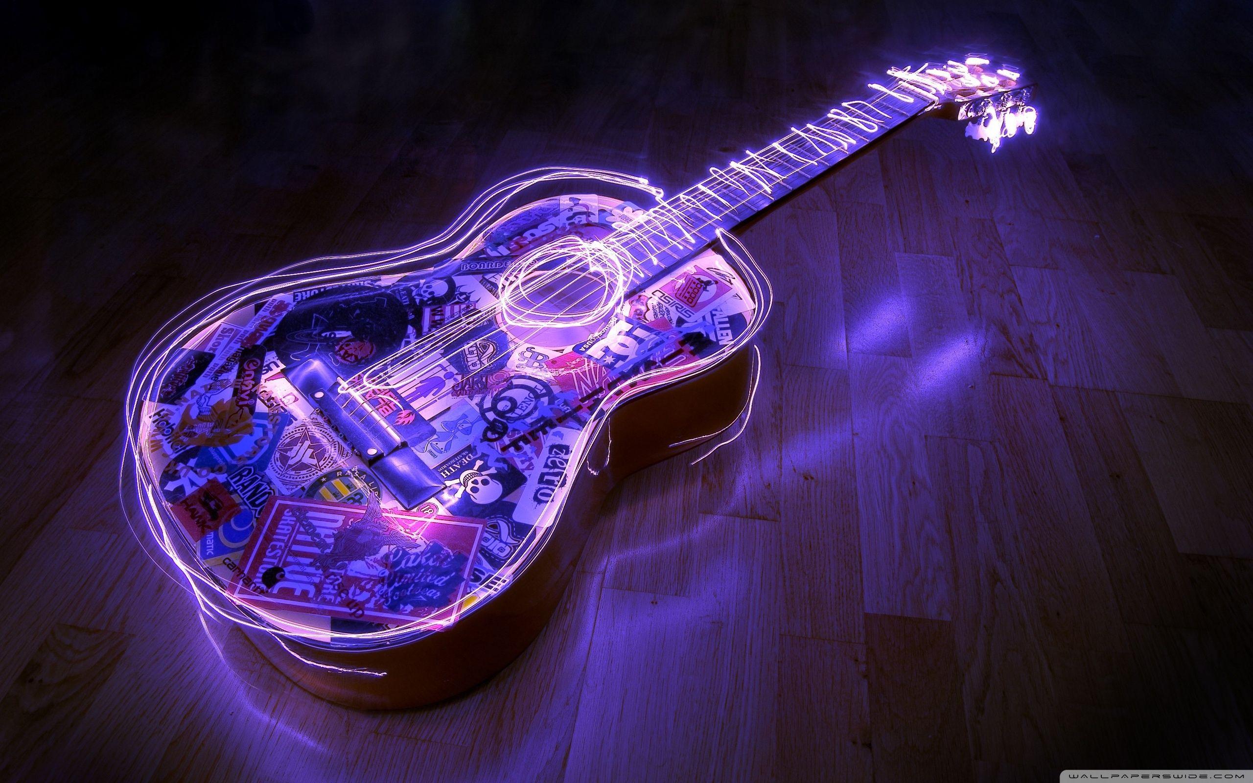 Guitar, Creative Art Ultra HD Desktop Background Wallpaper for 4K