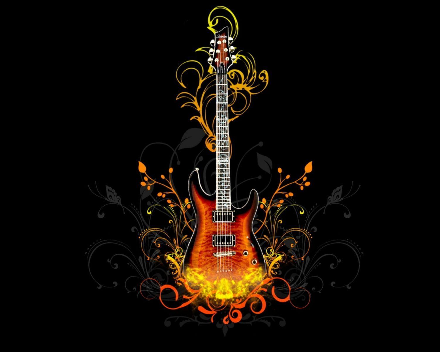 Abstract Art Guitar Wallpaper. HD 3D and Abstract Wallpaper