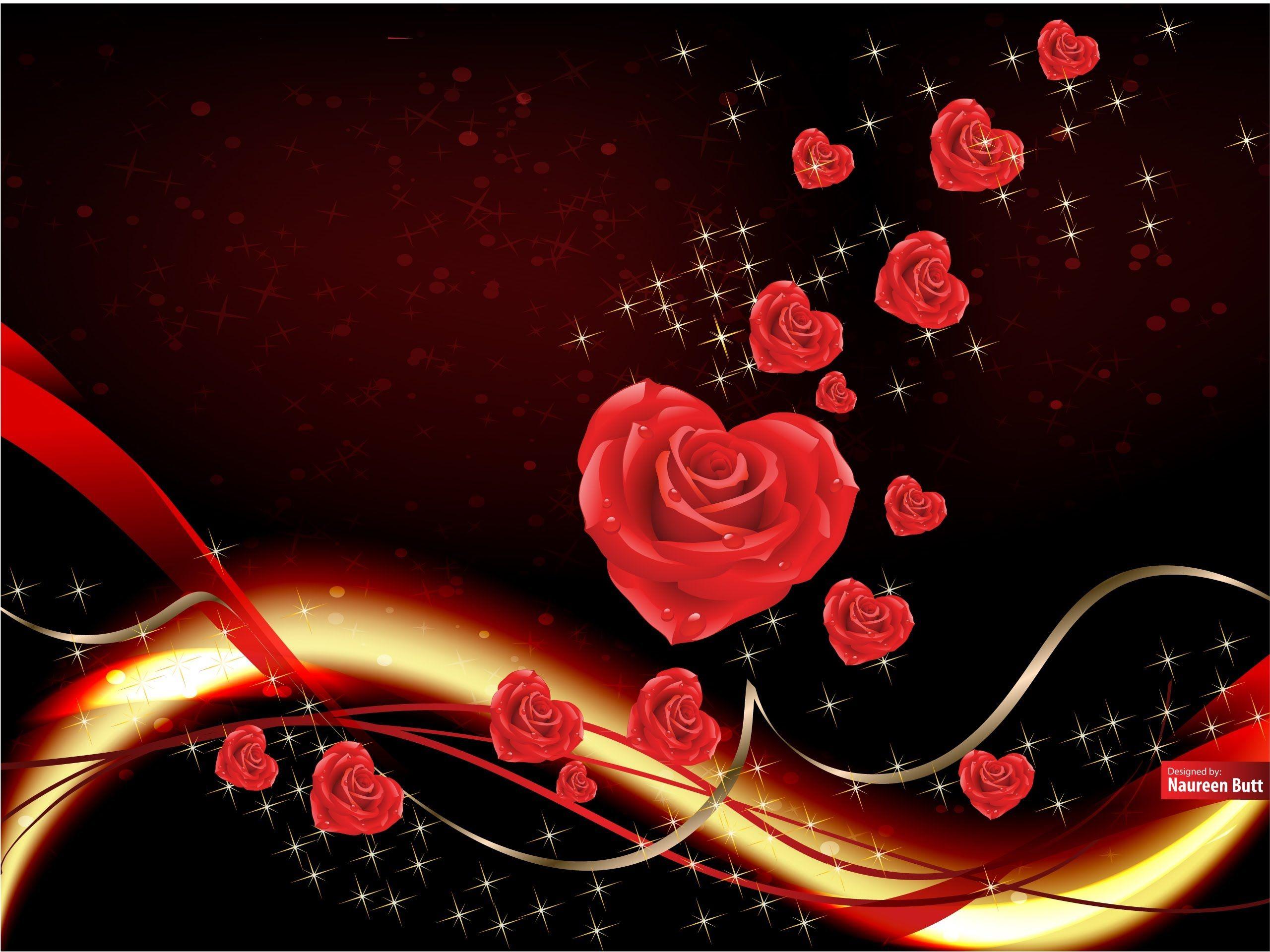 Valentine's Day Rose Heart Vector Picture