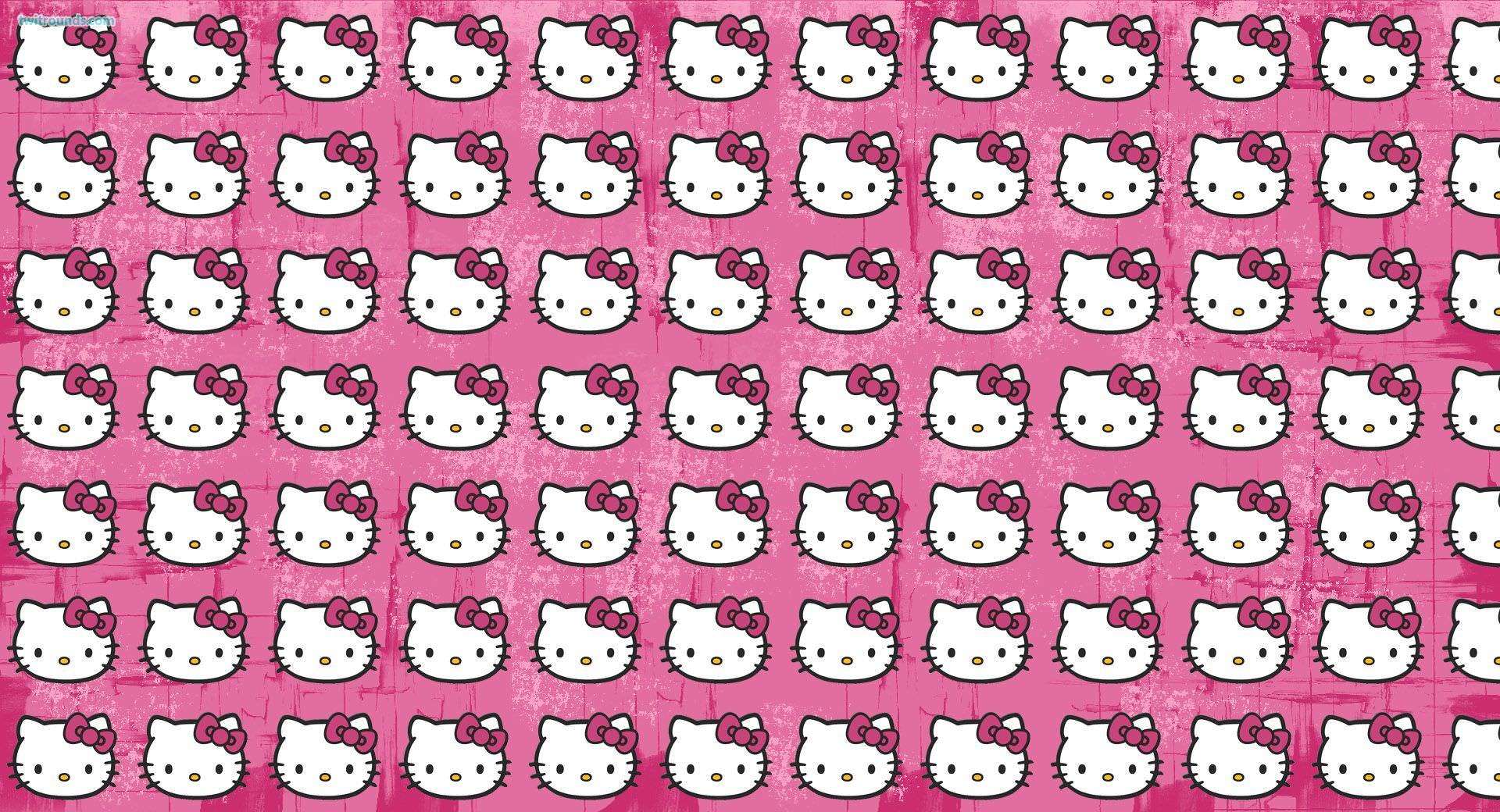 Hello Kitty Wallpaper Pink And Black Love (Picture)