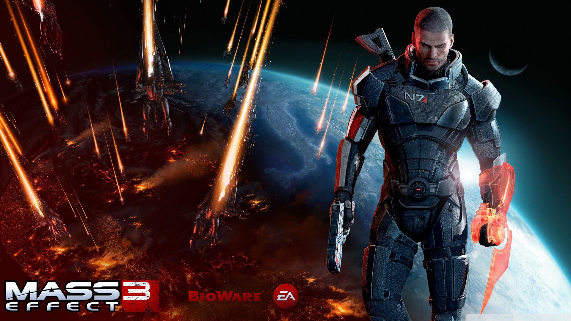 Mass Effect 3 Commander Shepard Male ❤ 4K HD Desktop Wallpaper