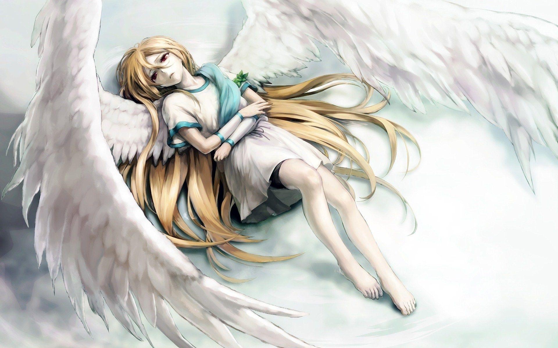 Sad Angel Anime HD 3891 Full HD Wallpaper Desktop: 1920x1200