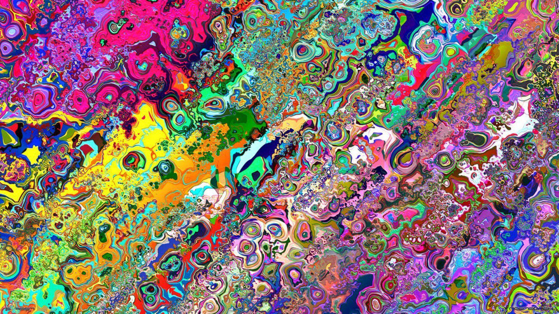 Psychedelic Wallpaper Colorful Trippy Mobile HD Pics For Phones Cool