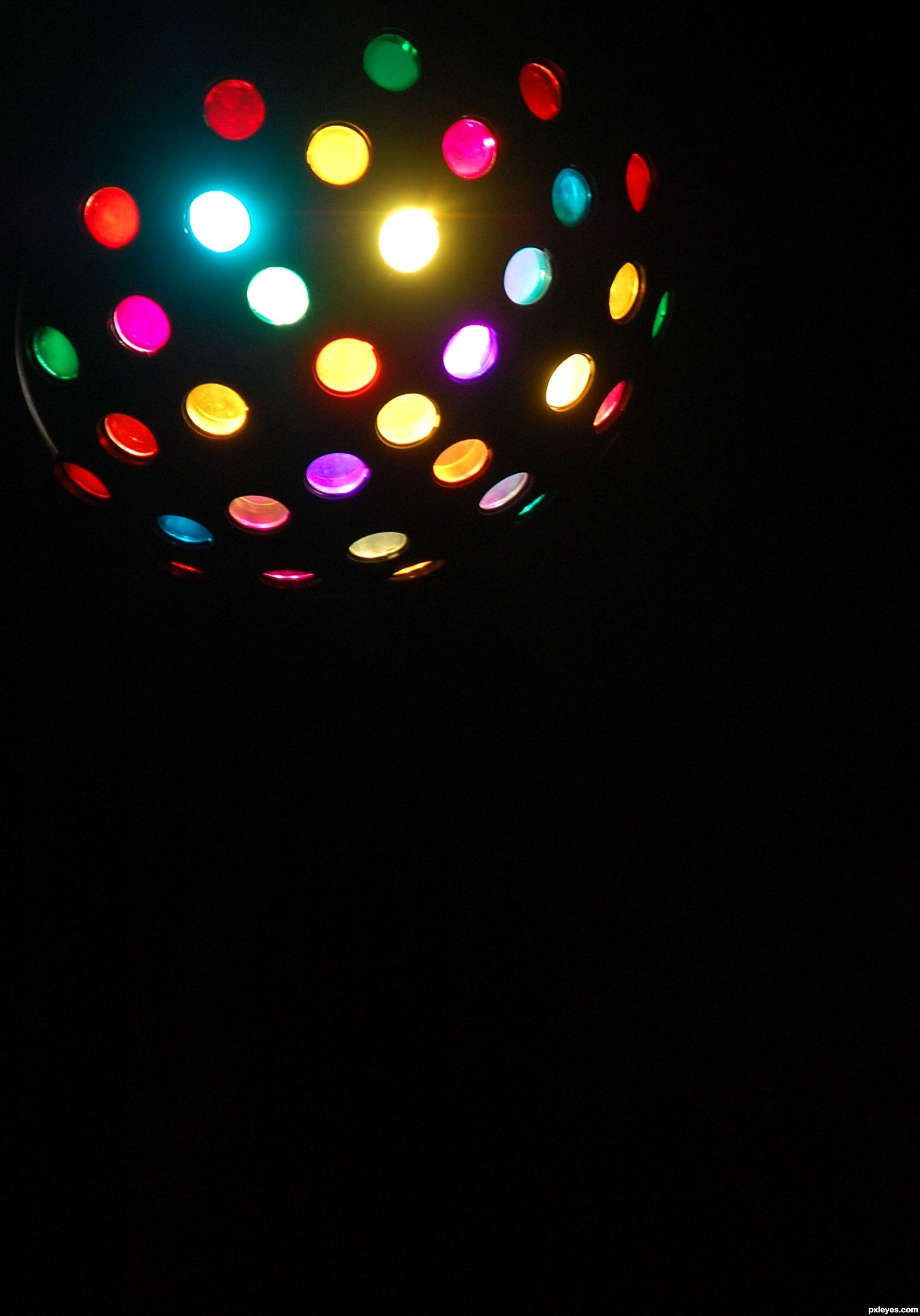 Disco ball picture, by Artifakts for: black background photography