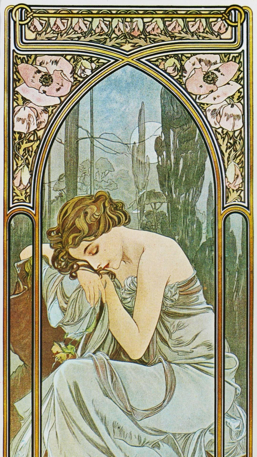 Alphonse mucha artwork wallpaper