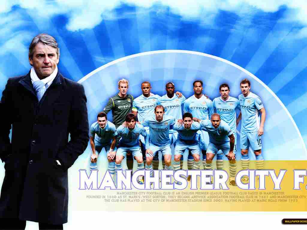 Manchester City FC Squad Team Wallpaper City FC Wallpaper
